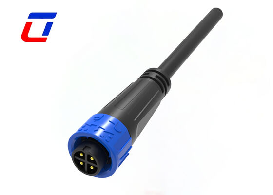 M16 IP67 Connector 4 Pin Push Locking Cable To Cable Connector For New Energy