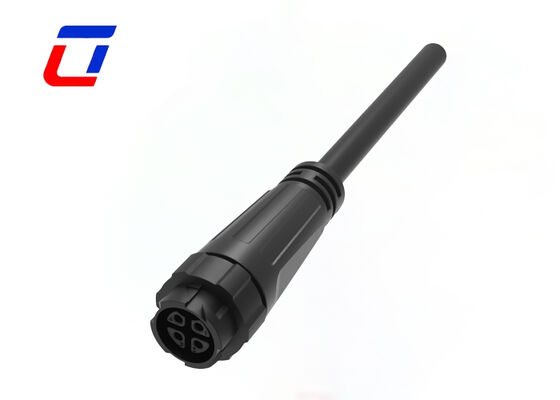 M16 IP67 Connector 4 Pin Push Locking Cable To Cable Connector For New Energy