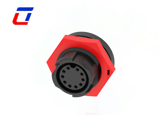 PA66 M19 Push Pull Cable Connectors 10 Pin IP67 Rated Plug And Socket Connector