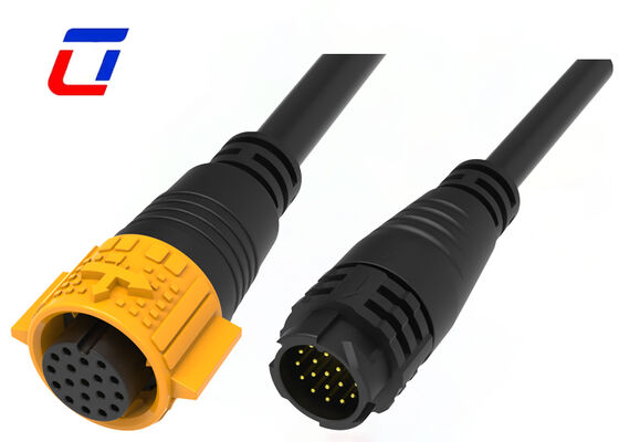 Waterproof Automotive Connectors M19 18 Pin Male Female Outdoor Connectors