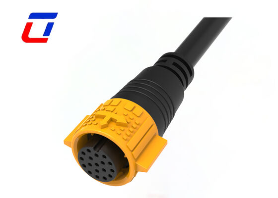 Waterproof Automotive Connectors M19 18 Pin Male Female Outdoor Connectors