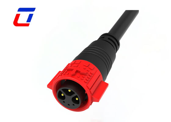 15A+5A PA66 Wire To Wire Connector 3+3 Pin M19 IP67 Wire Quick Disconnect