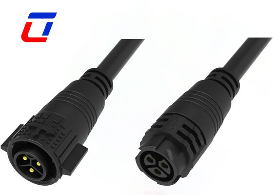 20A M19 3 Phase Power Connector Circular Waterproof Outdoor Cable Connector