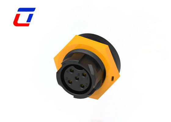 5 Pin Electrical Male Female Connectors M19 High Current Wire To Board Connector