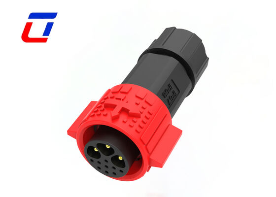 3+9 Pin M19 Industrial Plug Socket Plastic PA66 Waterproof Power And Data Connector