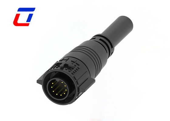 M19 Wire To Board Connector 9 Pin Outdoor Quick Lock Signal Molded Connectors