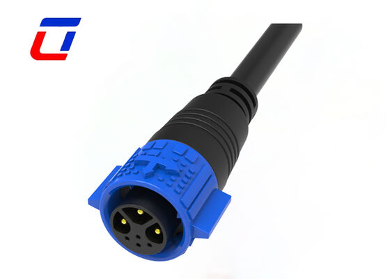 3+4 Pin M19 Male To Female Wire Connector Quick Lock Outdoor Waterproof Connector