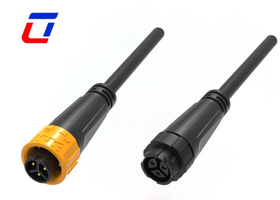 M16 3 Pin Connector Male And Female 10A 300V Push Waterproof Cable Connector
