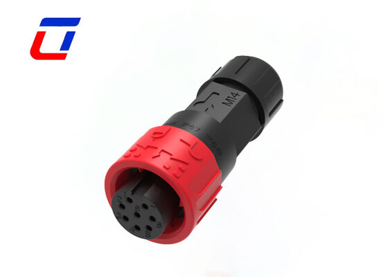 M16 8 Pin Round Connector Types Cable To Board Industrial Waterproof Signal Connector