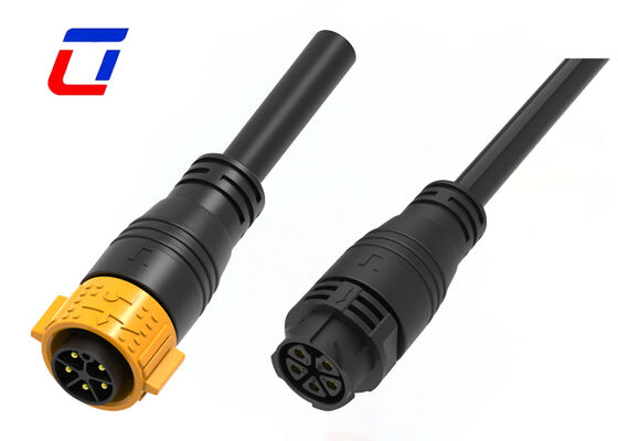 M25 5 Pin Male To Female Cable Connectors IP67 Molded Quick Release Connector