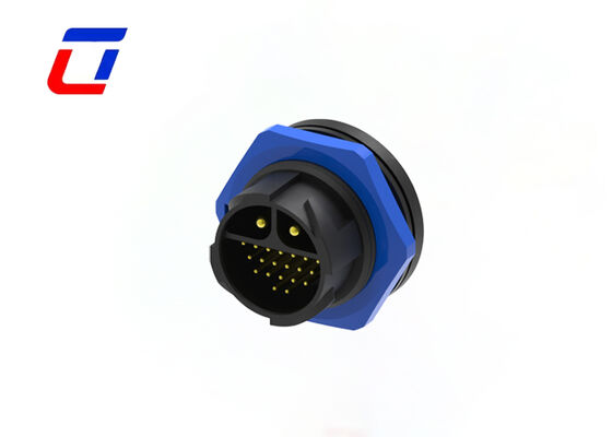 M25 2+20 Pin Watertight Wire Connectors IP67 Multi Pin Connectors Automotive
