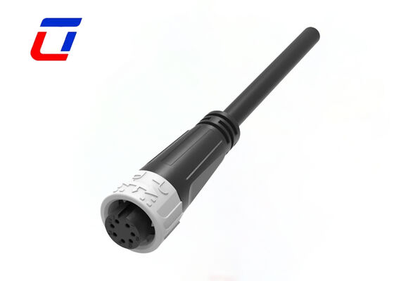 M16 Male To Female Connectors Waterproof PA66 7 Pin Data Connector