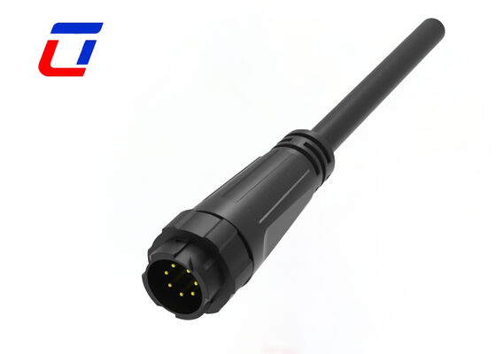 M16 Male To Female Connectors Waterproof PA66 7 Pin Data Connector