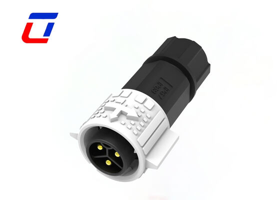 3 Pin Waterproof Bulkhead Electrical Connector M19 Panel Mount Connector
