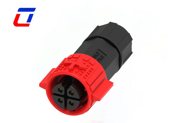 M19 Watertight Electrical Connectors 4 Pin Automotive Male To Female Connectors