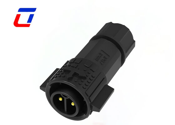 M19 20A Waterproof Power Connector 2 Pin Panel Mount Male To Female Connector