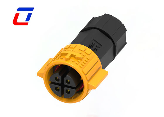 M19 High Current Wire To Board Connector 300V Male Female Connector 4 Pin