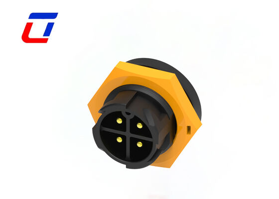 M19 High Current Wire To Board Connector 300V Male Female Connector 4 Pin