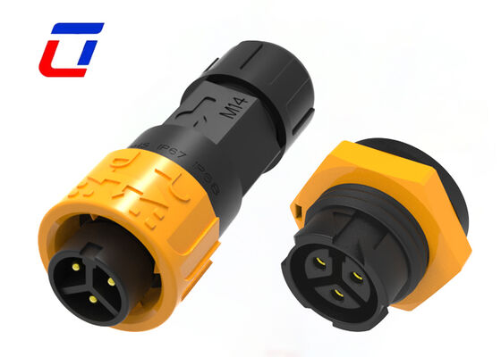 M16 Male Female 3 Pin Power Connector 10A Industrial Plug And Socket