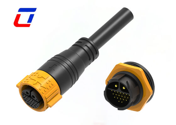 M25 2+20 Pole Cable Connector Quick Release IP67 Solar Wire To Board Connectors