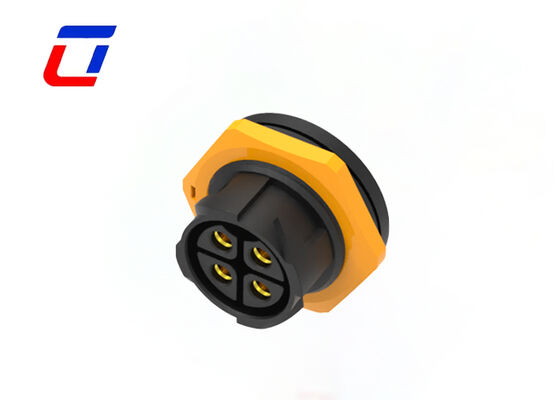 Plastic M25 Waterproof 600V Connector Dustproof 4 Pin Plug And Socket Connector