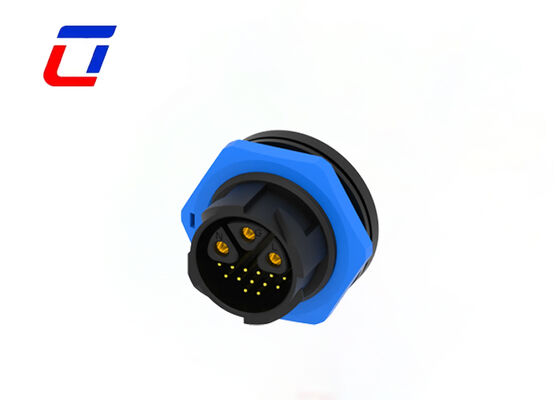 M25 3+13 Multi Pin Connectors Waterproof  Panel Mount Quick Disconnect Wire Connectors