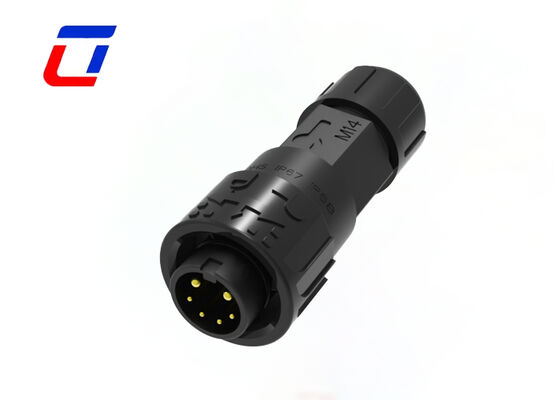 M16 2+4 Pin IP67 Connectors Waterproof 300V Low Voltage Wire To Board Connector