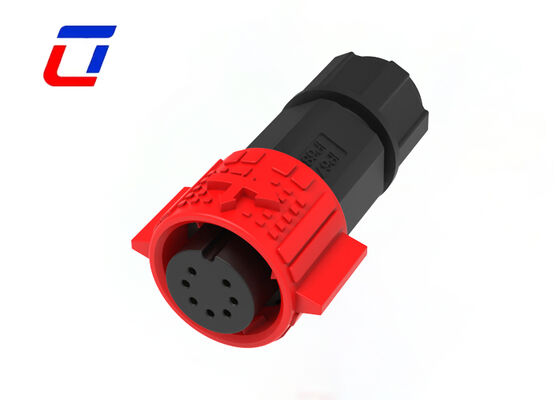 300V M19 Round IP67 Waterproof 7 Pin Plastic Male Female Connectors For Control Systems