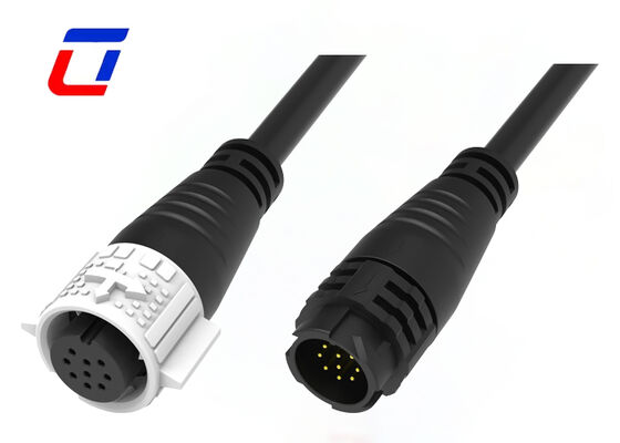 IP67 M19 9 Pin Push Locking Cable Male Female Connector ODM Outdoor Waterproof Connector