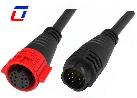 M19 14 Pin Waterproof Cable Connector 300V Low Voltage IP67 Solar Connectors