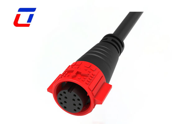 M19 14 Pin Waterproof Cable Connector 300V Low Voltage IP67 Solar Connectors