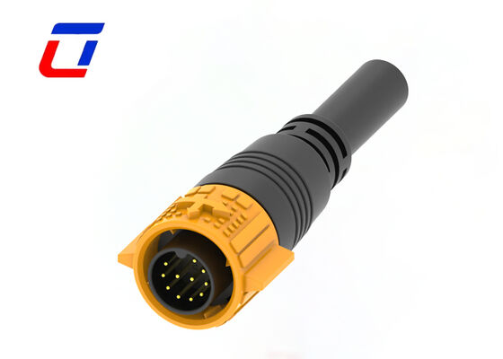 300V PA66 Wire To Board 11 Pin LED Light Connector TUV M19 Waterproof Connector