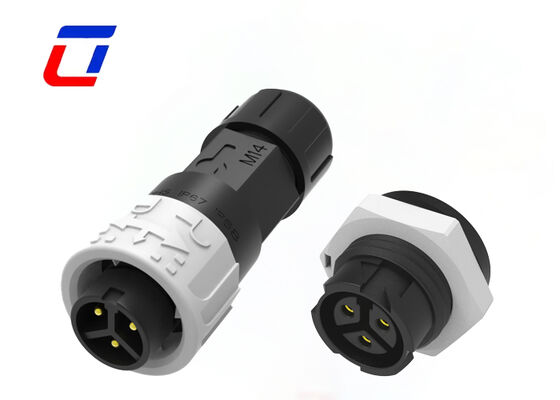 3 Phase Waterproof Panel Mount Connector M16 OEM Electrical Connectors 300V