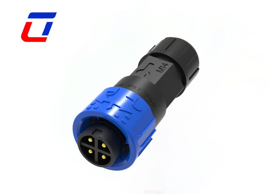 M16 Waterproof 4 Pin Connector 10A IP67 Rated Power Male To Female Connector
