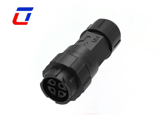 M16 Waterproof 4 Pin Connector 10A IP67 Rated Power Male To Female Connector