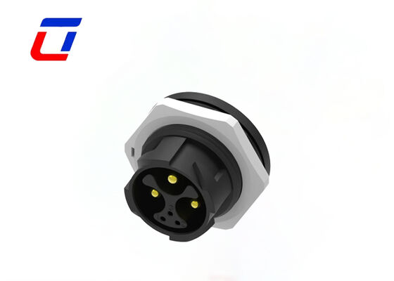 M25 3+3 Pin Circular Push Pull Connectors 20A Wire To Board Power Signal Connector