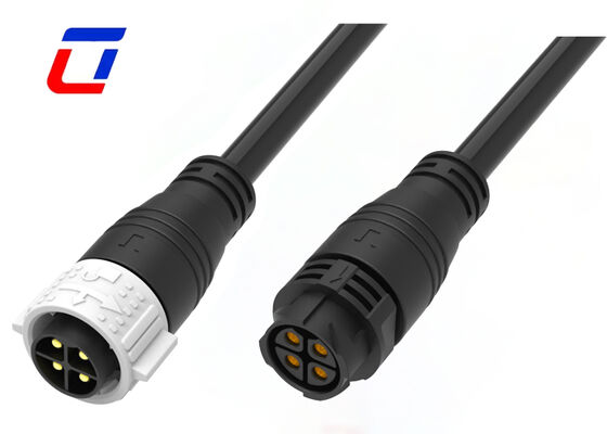 50A 4 Pin M25 Molded Cable Connector Male Female Water Tight Quick Lock Connector
