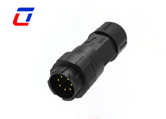 M16 7 Pin Male Female Waterproof Connectors  Industrial Plastic Circular Data Connector