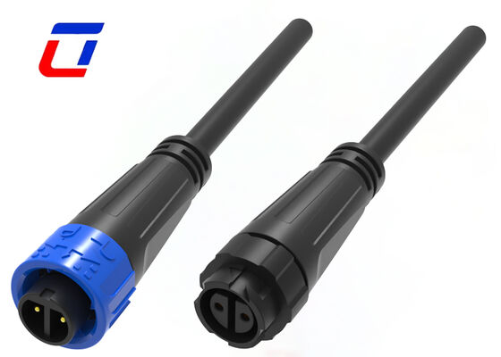 M16 10A IP67 2 Pin Waterproof Connector Electrical Outdoor Male Female Connector