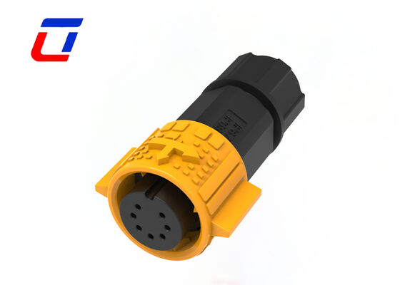 Low Current Waterproof Connectors For Landscape Lighting 7 Pin Data M19 Quick Locking