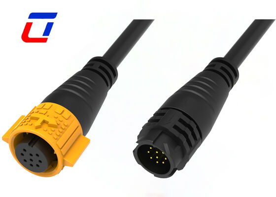 PA66 Waterproof Low Voltage Wire Connectors Quick Release M19 9 Pin Connectors