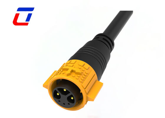 Inline Waterproof Connector M19 IP67 Waterproof 3+3 Multi Pin Cable To Cable Connector