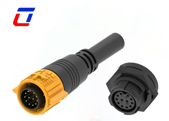 300V 12 Pin Wire Quick Disconnect Connectors M19 Plastic Waterproof Connectors