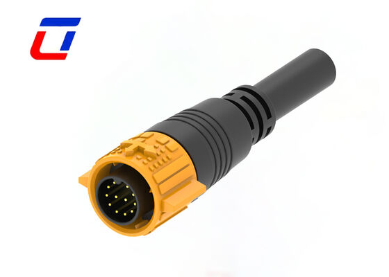 300V 12 Pin Wire Quick Disconnect Connectors M19 Plastic Waterproof Connectors