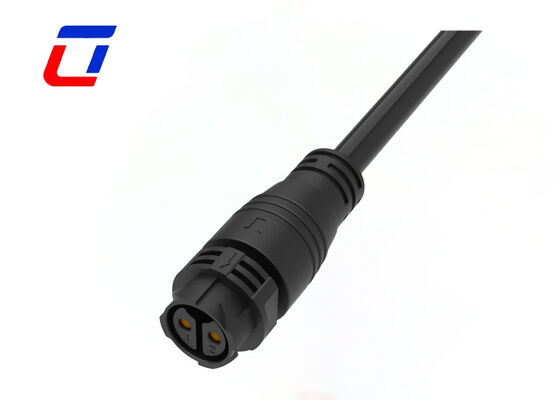 50A M25 2 Pin Watertight Electrical Connectors Push Locking IP67 Male Female Connector