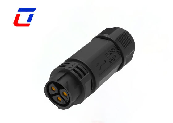 M25 3 Pin 50A Male To Female Connector IP67 Waterproof Electrical Connectors 600V