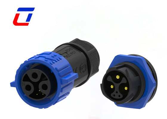 Quick Lock M25 3+3 Pin Waterproof Automotive Connector ODM Round Connector Types