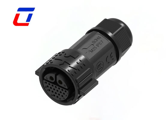 M25 2+20 Pole Cable Connector Quick Release IP67 Solar Wire To Board Connectors