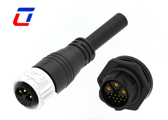 M25 3+13 Pin Waterproof Connectors For Landscape Lighting Outdoor Cable Connector Wholesalers