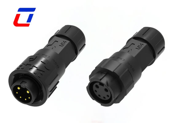 M16 300V Round Connector XLR Waterproof 2+4 Multi Pin Connectors Power Signal Plug